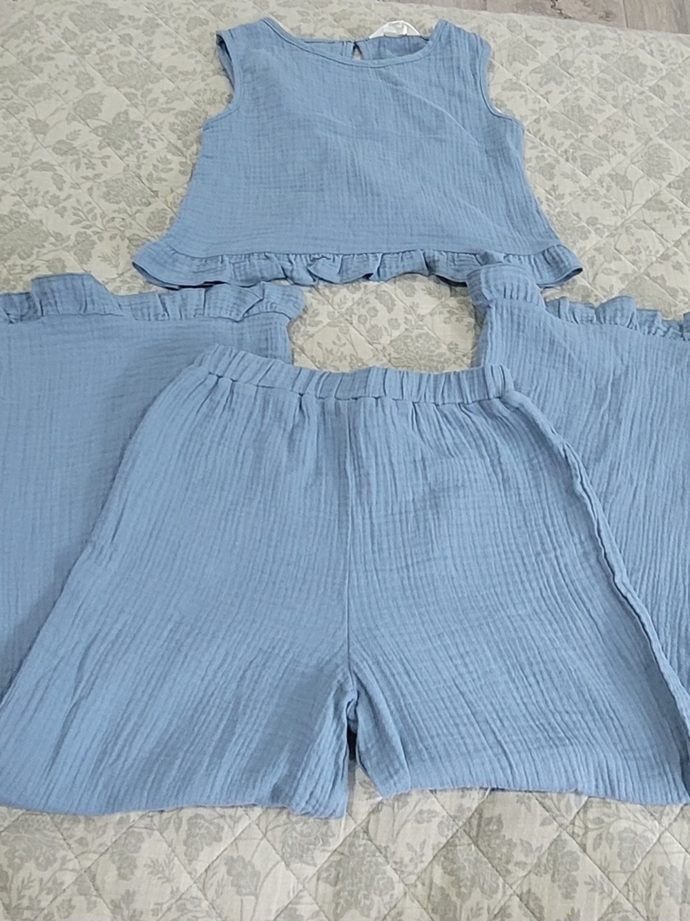 Light Blue Kids Matching Set - Top & Pant